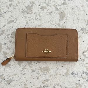Coach authentic brown leather wallet